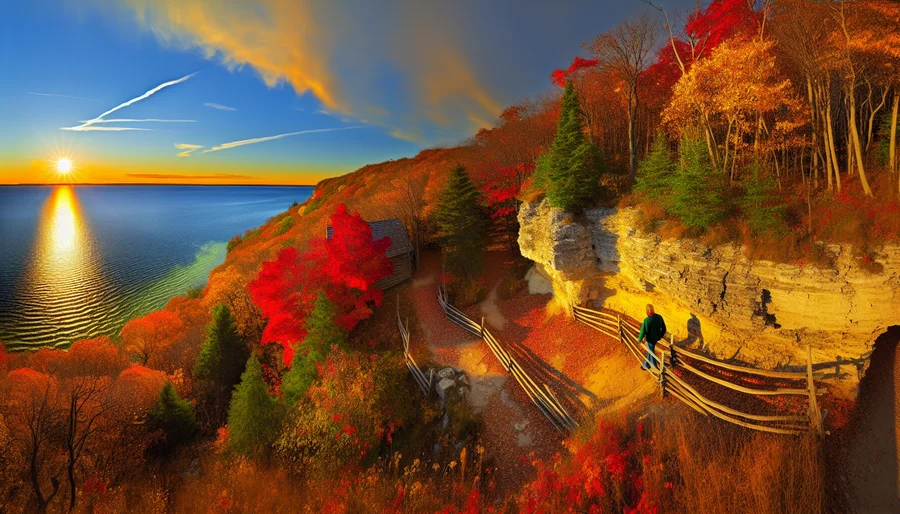 Lake Winnebago fall foliage